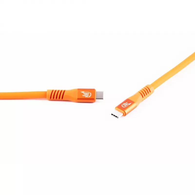 SHIVERPEAKS Flexline Cabo USB-C USB 3.2 240W Laranja - Cabo - Digital/Dados