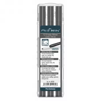 Minas de recarga PICA-MARKER Pica BIG DRY 2B pretas pack de 12 150 mm