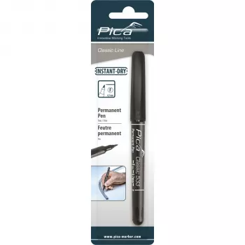 Caneta permanente PICA-MARKER Pica, 0,7 mm preto, embalagem individual