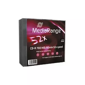 MediaRange MR205 CD-R 700 MB, 80 min, 52x, 10 unid., Slimcase