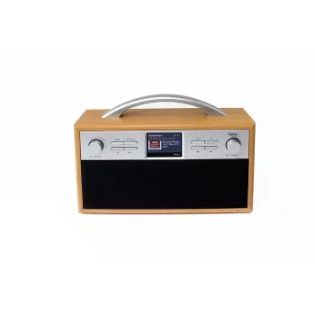 Rádio de internet estéreo XORO DAB 250 IR WLAN DAB+/FM/Spotify/Bluetooth, castanho