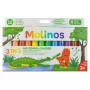 Lápis de cera Malinos Magic Drawing 12 cores 3+