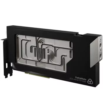 Bloco de água para GPU Thermal Grizzly DeltaMate 5080 Astral, ARGB, com backplate - acrílico, preto