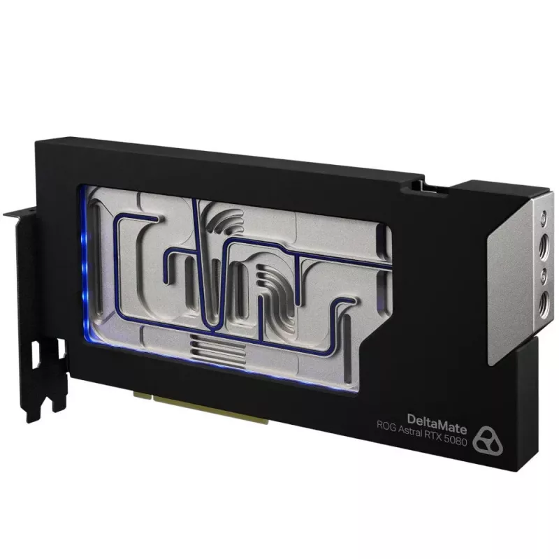 Bloco de água para GPU Thermal Grizzly DeltaMate 5080 Astral, ARGB, com backplate - acrílico, preto