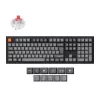 Keychron K10 MAX Teclado mecânico sem fios tri-mode hot-swappable (tamanho completo, RGB, Gasket Mount, QMK/VIA)