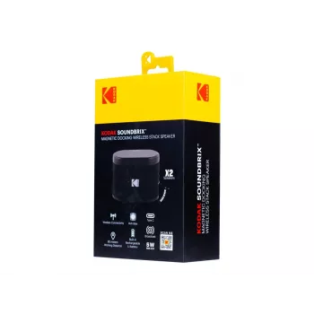 Kodak SoundBrix Altifalante sem fios empilhável (Bass Black), 2 peças