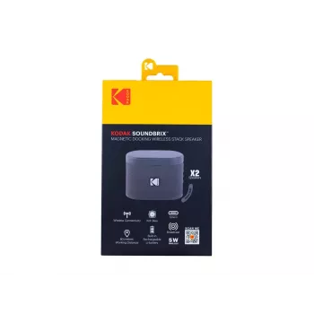 Kodak SoundBrix Wireless Stack Speaker (Treble Gray), 2 unidades