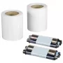 Kit de papel fotográfico e fita Mitsubishi CK-K 76 R HG 10x15cm 640 impressões / 15x20cm 320 impressões brilhante