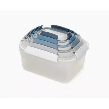 Conjunto de 5 recipientes para alimentos azuis Joseph Joseph Nest Lock - Editions