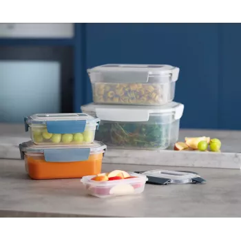 Conjunto de 5 recipientes para alimentos azuis Joseph Joseph Nest Lock - Editions