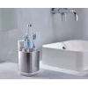 Joseph Joseph EasyStore Porta-escovas de dentes – Aço inoxidável – de pousar – prateado – 6 compartimentos
