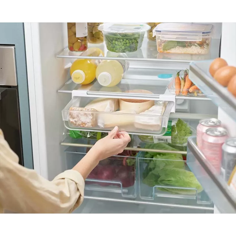 Gaveta de armazenamento transparente para baixo da prateleira Joseph Joseph FridgeStore
