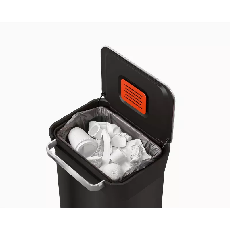 Compactador de lixo Joseph Joseph Titan 30L preto