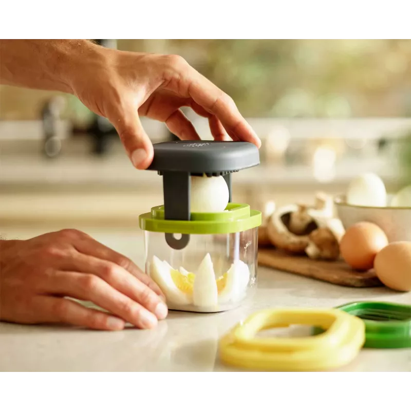 Conjunto de 3 utensílios de cozinha Joseph Joseph Multi-Prep Mini, mini cortador manual com cortador em juliana e cortador grosso e fino, multicolor (20231)