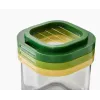 Conjunto de 3 utensílios de cozinha Joseph Joseph Multi-Prep Mini, mini cortador manual com cortador em juliana e cortador grosso e fino, multicolor (20231)
