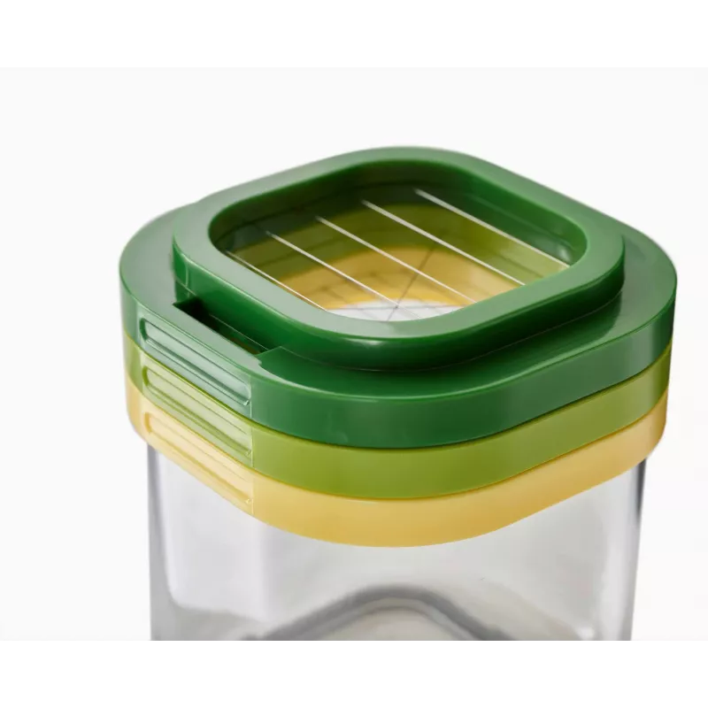 Conjunto de 3 utensílios de cozinha Joseph Joseph Multi-Prep Mini, mini cortador manual com cortador em juliana e cortador grosso e fino, multicolor (20231)