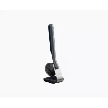 Escova de lavar louça com suporte em aço inoxidável Joseph Joseph SinkTech - cinzento/prateado