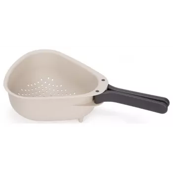 Peneira de cozinha grande com pegas dobráveis Joseph Joseph Droplet, branca (1000007)