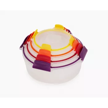 Joseph Joseph Nest Lock conjunto de 4 recipientes redondos multicolor