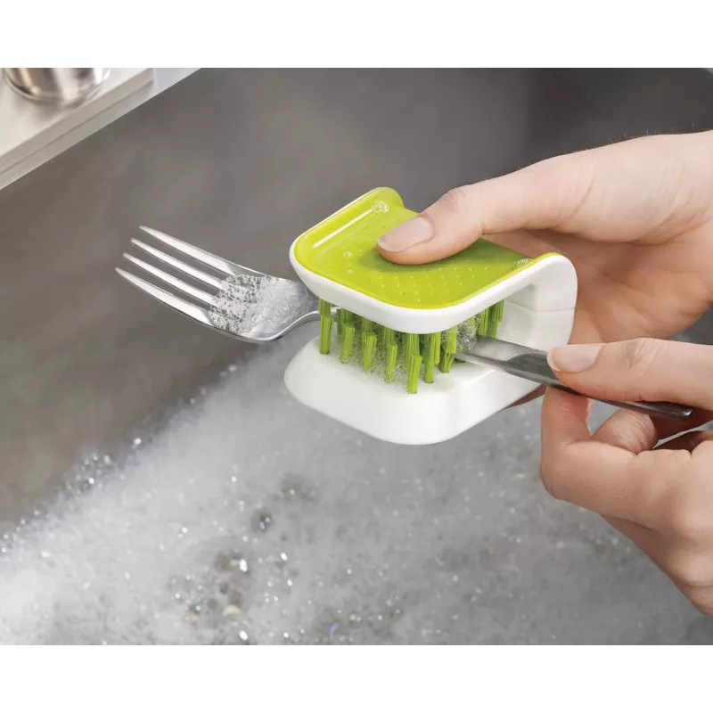 Joseph Joseph BladeBrush Escova verde para limpeza de facas e talheres
