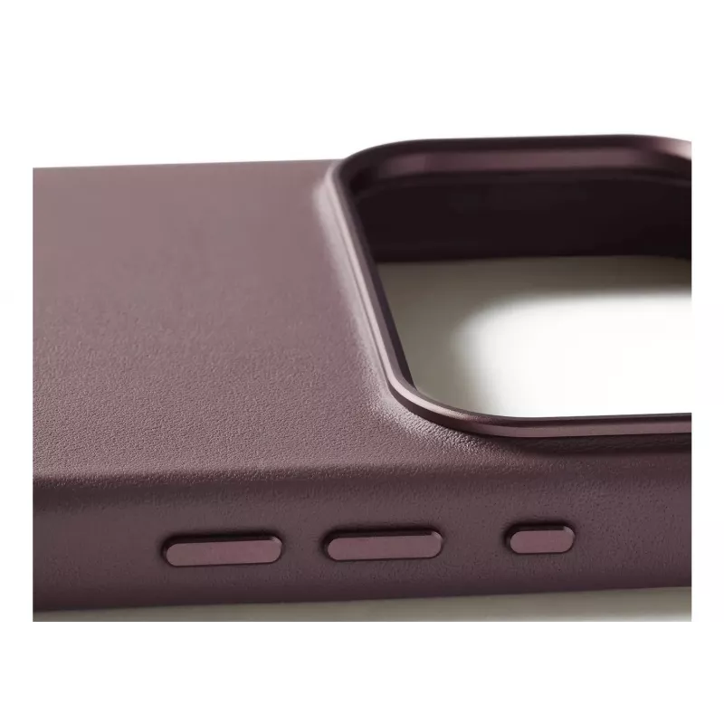 Capa de pele Mujjo para iPhone 17 Pro Max com MagSafe (Bronze Red)