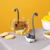 Infusor de chá em folhas soltas OTOTO Louie Cat - silicone cinzento