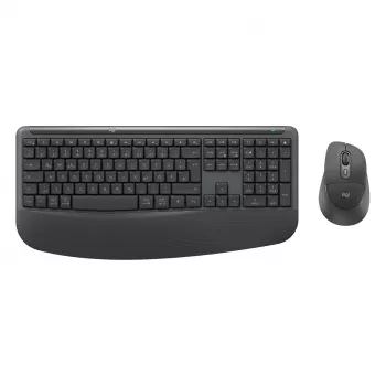 Conjunto de teclado e rato sem fios Logitech MK880 For Business - grafite - layout francês suíço