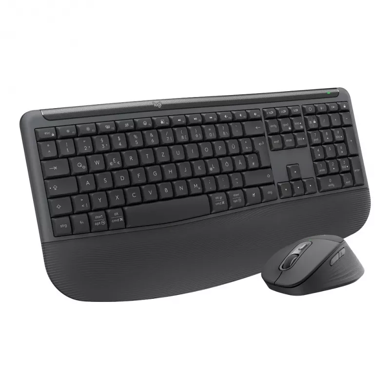 Conjunto de teclado e rato sem fios Logitech MK880 For Business - grafite - layout francês suíço