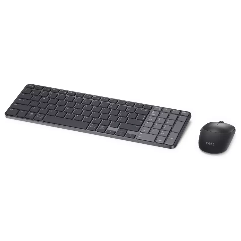 Conjunto de teclado e rato compacto recarregável Dell Pro 7 - KM746 - preto - layout alemão