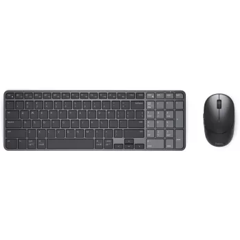 Conjunto de teclado e rato compacto recarregável Dell Pro 7 - KM746 - preto - layout alemão