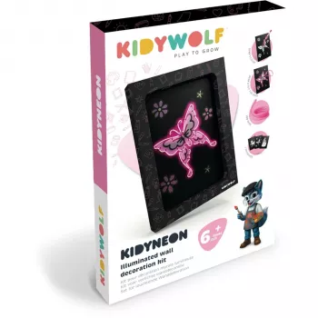 Conjunto de decoração de parede iluminado KIDYWOLF 3 peças princesa