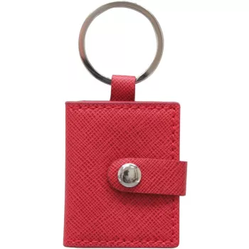 Porta-chaves DEKNUDT vermelho 3,5x4,5 pele sintética S59NS4