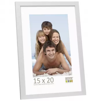 Moldura Deknudt S44CD1 15x20 madeira prateada para fotografia única