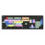Logickeyboard LKB-EDIUS-A2PC-DE Teclado tamanho completo (100%) USB com interruptores tesoura QWERTZ preto