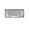 Logickeyboard Mac Teclado Bluetooth Braille com teclas de impressão grande preto sobre branco - 78 teclas