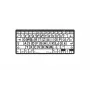 Logickeyboard Mac Teclado Bluetooth Braille com teclas de impressão grande preto sobre branco - 78 teclas