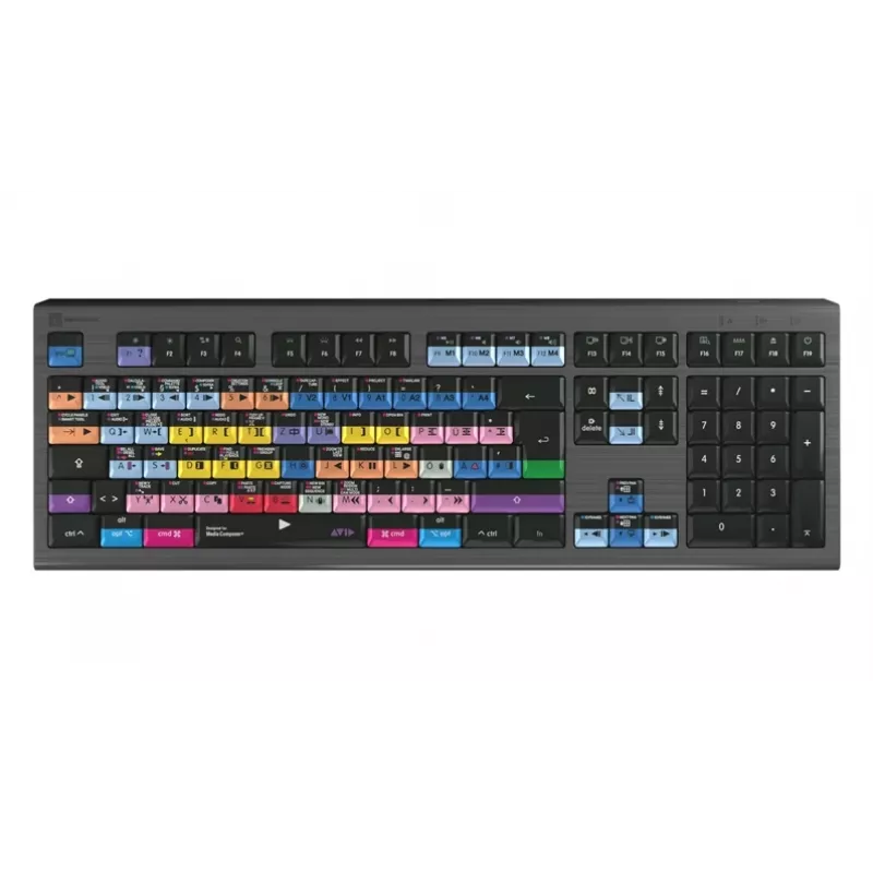 Logickeyboard Avid Media Composer Astra 2 Pro DE Mac Teclado de edição (layout alemão, retroiluminado, USB)