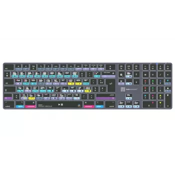 LogicKeyboard DaVinci Resolve 18 Titan FR (Mac) - layout francês AZERTY, retroiluminado, USB com fio