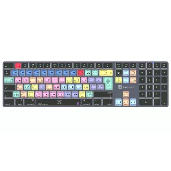 LogicKeyboard Adobe Premiere Pro CC Titan FR (Mac) - layout francês AZERTY, retroiluminado, teclado USB com fio
