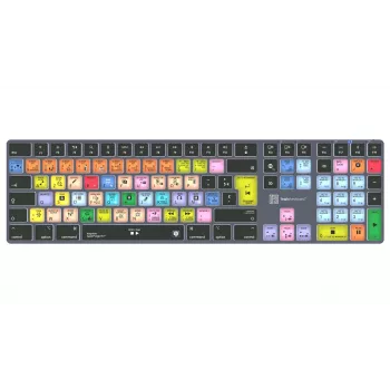 LogicKeyboard Apple Logic Pro X2 Titan FR (Mac) - Teclado francês AZERTY com fio retroiluminado