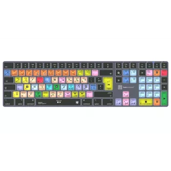 LogicKeyboard Apple Logic Pro X2 Titan FR (Mac) - Teclado francês AZERTY com fio retroiluminado