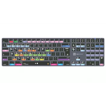 Logickeyboard FL Studio TITAN Teclado para Mac - USB com fio - preto com teclas codificadas por cores