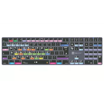 Logickeyboard FL Studio TITAN Teclado para Mac - USB com fio - preto com teclas codificadas por cores