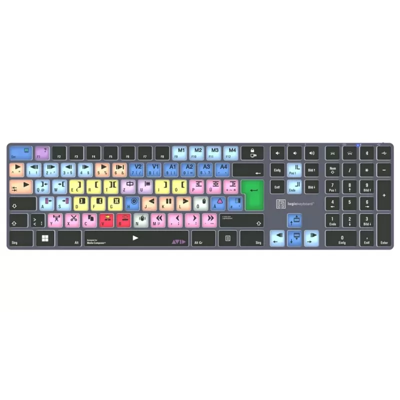 Teclado Logickeyboard Avid Media Composer Titan DE PC (LKB-MCOM4-TPC-DE)