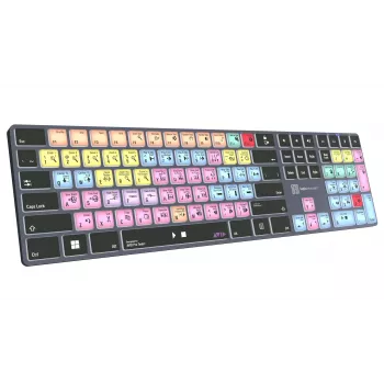 Teclado Logickeyboard Avid Pro Tools Titan FR PC (francês AZERTY, com fio, com retroiluminação)