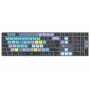 Logickeyboard DaVinci Resolve Classic Titan DE (Mac) - Layout alemão, USB com fio, teclado de edição com retroiluminação