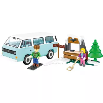 Cobi Volkswagen T3 Winter Adventure Conjunto de Blocos de Construção (230 Peças)