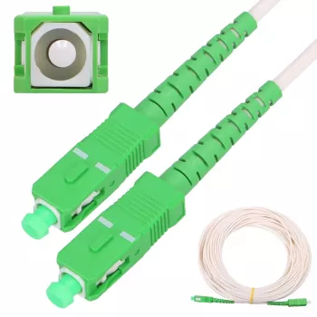 Extralink Cabo Patch SC/APC-SC/APC, LSOH, Monomodo, Simplex, G.657A2, 3mm, 30m, Branco