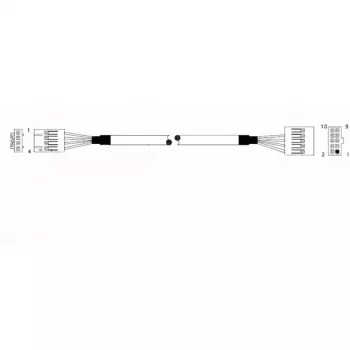 Supermicro CBL-0341L Cabo USB 2.0 Interno - 70 cm - Placa-Mãe 10-Pin para 2x Conector Fêmea USB-A