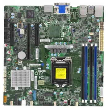 Supermicro X11SSZ-QF motherboard Micro-ATX, LGA 1151, Intel C236, DDR4, Dual Gigabit LAN, IPMI, gráficos integrados, HD Audio